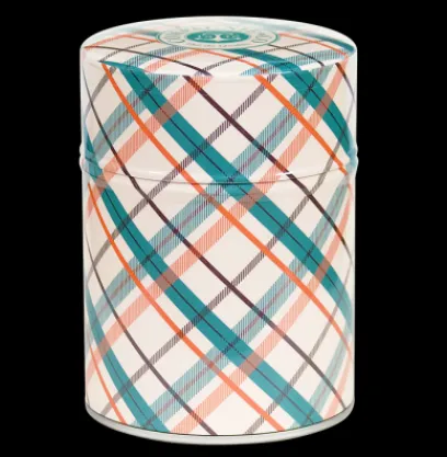 Autour Du Thé | Compagnie & Co Boite à thé illustrée Carreaux