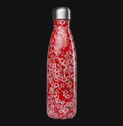Autour Du Thé | Compagnie & Co Bouteille Iso Qwetch Inox Flowers Rouge