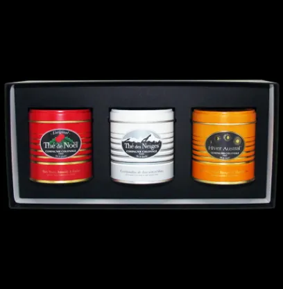 Coffrets De Thés | Thés Gourmands | Compagnie & Co Coffret luxe Thé de Noël®, Thés des Neiges®, Hiver Austral®