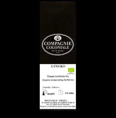 Tisanes Bio | Compagnie & Co Gingko Tisane tonifiante bio