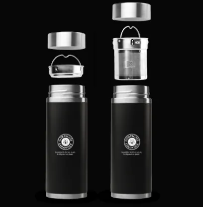 Autour Du Thé | Compagnie & Co Théière Nomade Inox Iso Noire